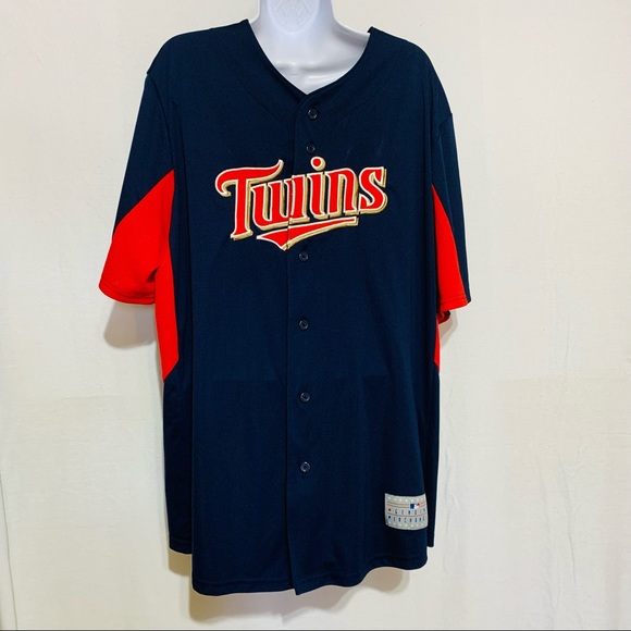 MN Twins full button Mens L jersey - Picture 2 of 11